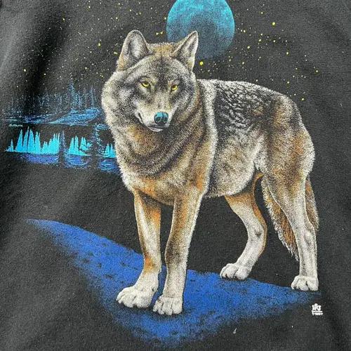 Vintage Woolf Sweat Shirt (L) 3