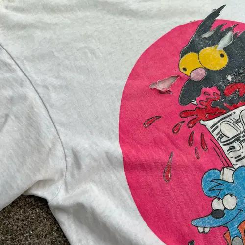 Vintage 1992 Itchy & Scratchy Simpsons T 4