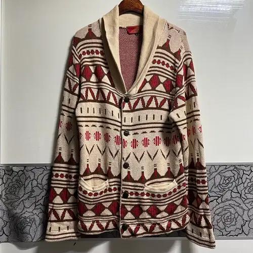 인디언 모터사이클 숄카라 패턴 가디건 2