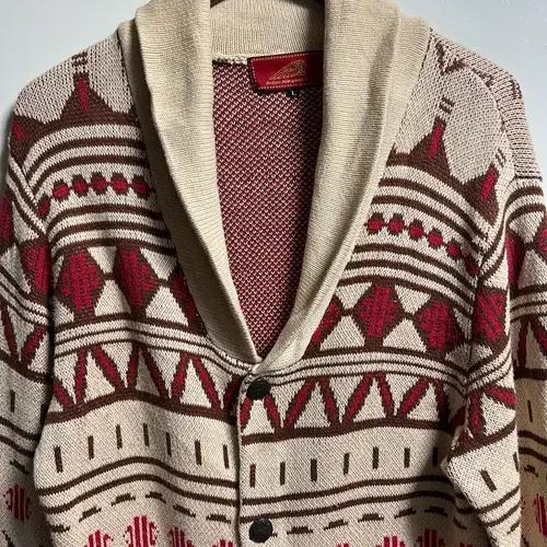 인디언 모터사이클 숄카라 패턴 가디건 3