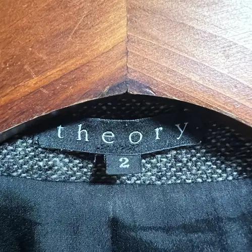 띠어리 (theory) 더블 버튼 울 코트 그레이 4
