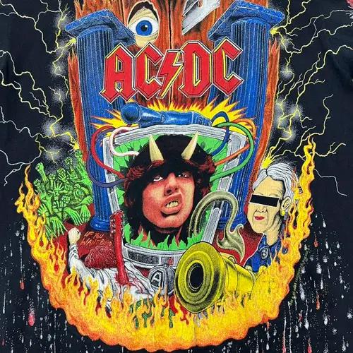 빈티지 90s ACDC Hell bell 티셔츠 9