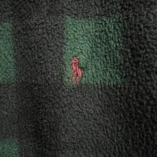 폴로 랄프로렌 그린 체크 플리스 집업 자켓 5