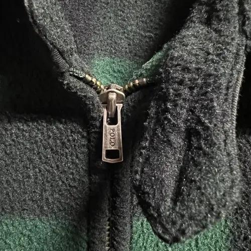 폴로 랄프로렌 그린 체크 플리스 집업 자켓 6