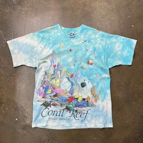 빈티지 90s Liquid Blue 반팔티셔츠 2