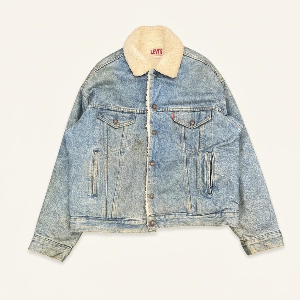 빈티지 80s Levis 리바이스 셰르파 데님자켓 1
