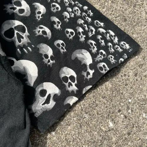vintage 1992 Liquid Blue Skull Tshirt 6