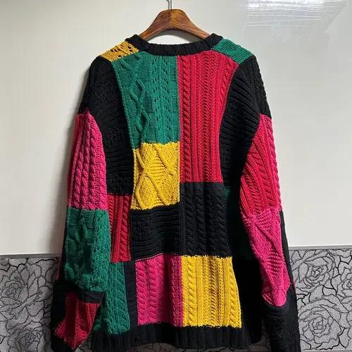 23F/W 슈프림 패치워크 멀티컬러 케이블 가디건 5