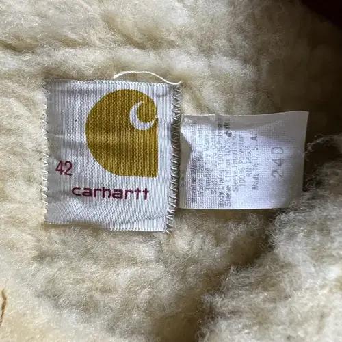 빈티지 칼하트 쉐르파 데님자켓 40 7