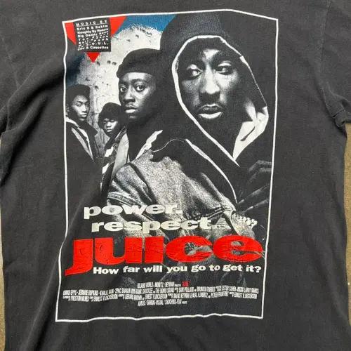빈티지 90년대 JUICE 2PAC 무비 티셔츠 3