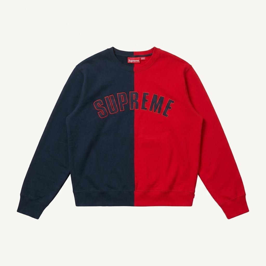 Supreme Split Crewneck Sweatshirt L 1