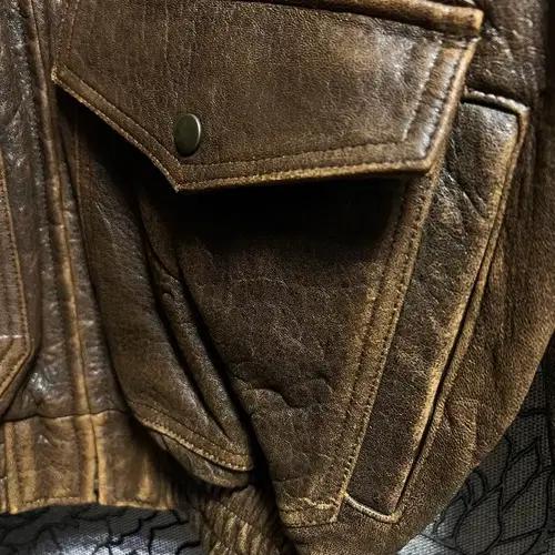 TIME&TIDE 가죽 플라이트 자켓 5