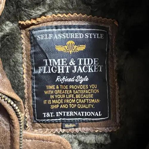 TIME&TIDE 가죽 플라이트 자켓 6