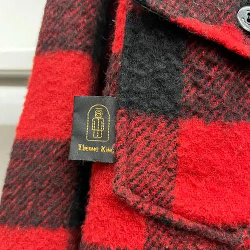 빈티지 Thermo King 체크 울자켓 5