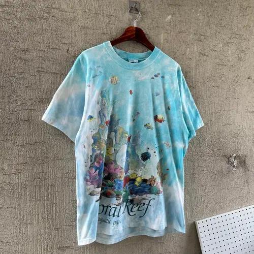 Vintage Liquid Blue Coral Reef 2