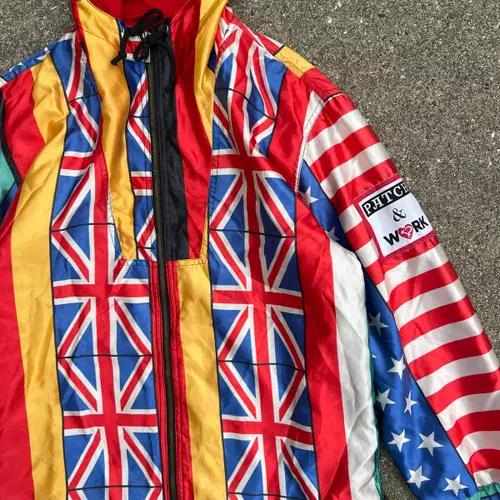 90s Moschino UK Pattern Hooded 3
