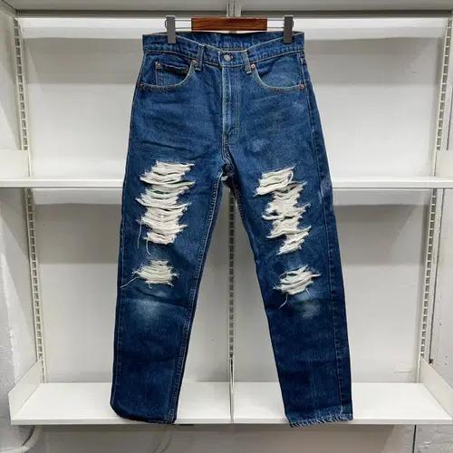 빈티지 80s Levis 리바이스 505-0216 데미지진 2