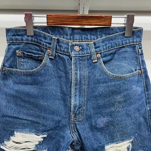빈티지 80s Levis 리바이스 505-0216 데미지진 4