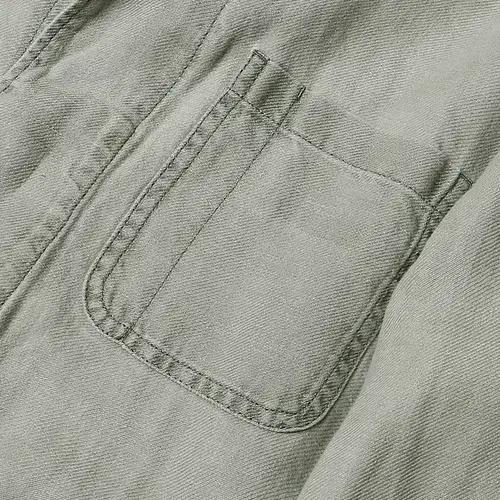 마시모두띠 [Massimo Dutti] 피그먼트 워싱 린넨 히든버튼 자켓 4