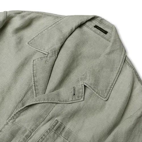 마시모두띠 [Massimo Dutti] 피그먼트 워싱 린넨 히든버튼 자켓 3