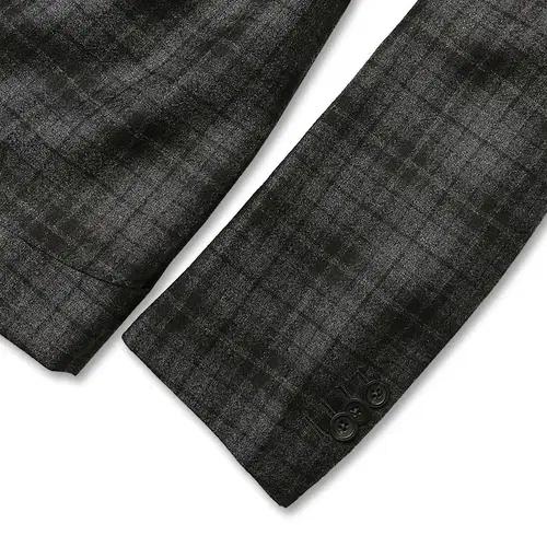52 몬테도로 [Montedoro] 다크 그레이 울 체크 이태리 수트 5