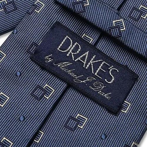 드레익스 [Drake's] 올 실크 패턴 타이 By 마이클 제이 드레익스 5