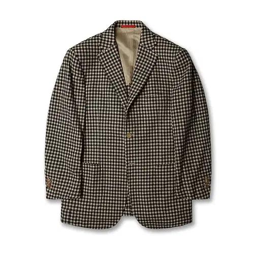 이자이아 [Isaia] New Galles 깅엄체크 나폴리 클래식 자켓 2