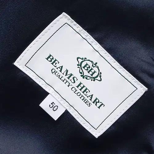 빔즈 하트 [Beams Heart] 울 체크 네이비 스포츠 자켓 블레이저 6