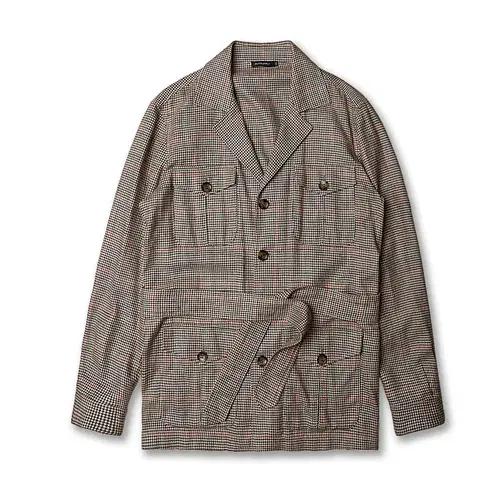 수트 서플라이 [Suit Supply] 마지 건클럽 체크 벨트 자켓 2