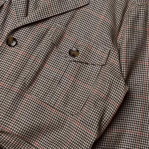 수트 서플라이 [Suit Supply] 마지 건클럽 체크 벨트 자켓 4