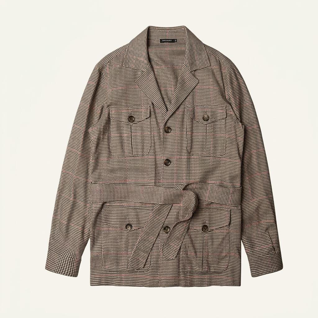 수트 서플라이 [Suit Supply] 마지 건클럽 체크 벨트 자켓 1