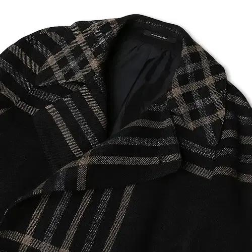 딸리아또레 [Tagliatore] 볼드윈 코튼 블렌드 체크 벨티드 코트 3