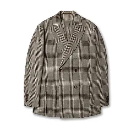링자켓 [Sartoria Ring] 울 글렌체크 더블자켓 For 란스미어 2
