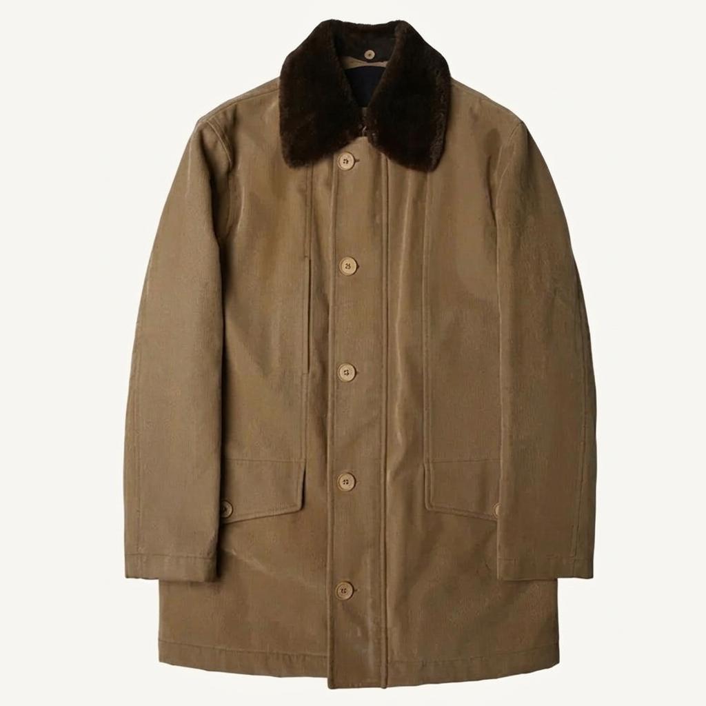 꼬르넬리아니 [Corneliani] 베이지 브러쉬 트일 코튼 컨츄리 자켓 1
