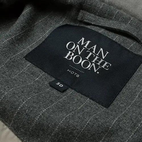 맨온더분 [Man On The Boon] 염소 스웨이드 구스 패딩 베스트 8