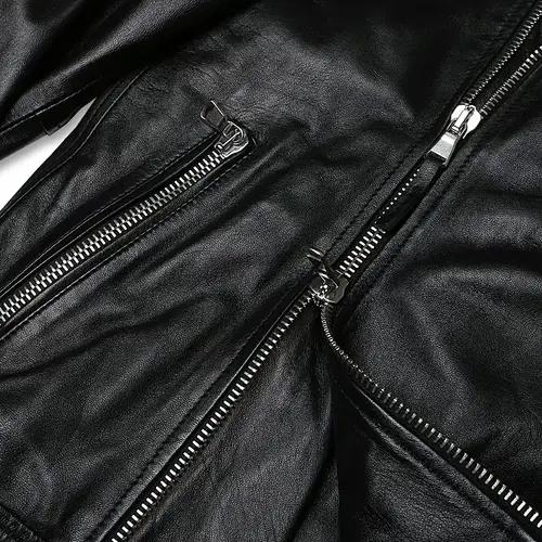 일레븐티 [Eleventy] 블랙 리얼 레더 클래식 라이더 자켓 이태리 4