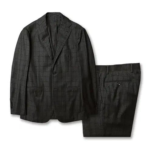 링자켓 [Ring Jacket] 블랙 라벨 울 체크 재팬 나폴리 수트 2