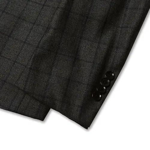 링자켓 [Ring Jacket] 블랙 라벨 울 체크 재팬 나폴리 수트 6
