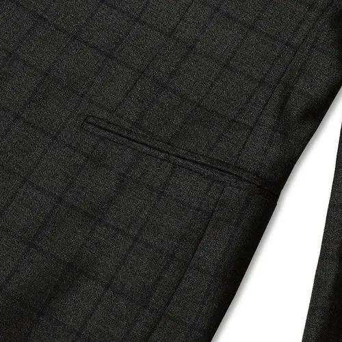 링자켓 [Ring Jacket] 블랙 라벨 울 체크 재팬 나폴리 수트 5
