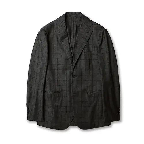 링자켓 [Ring Jacket] 블랙 라벨 울 체크 재팬 나폴리 수트 3