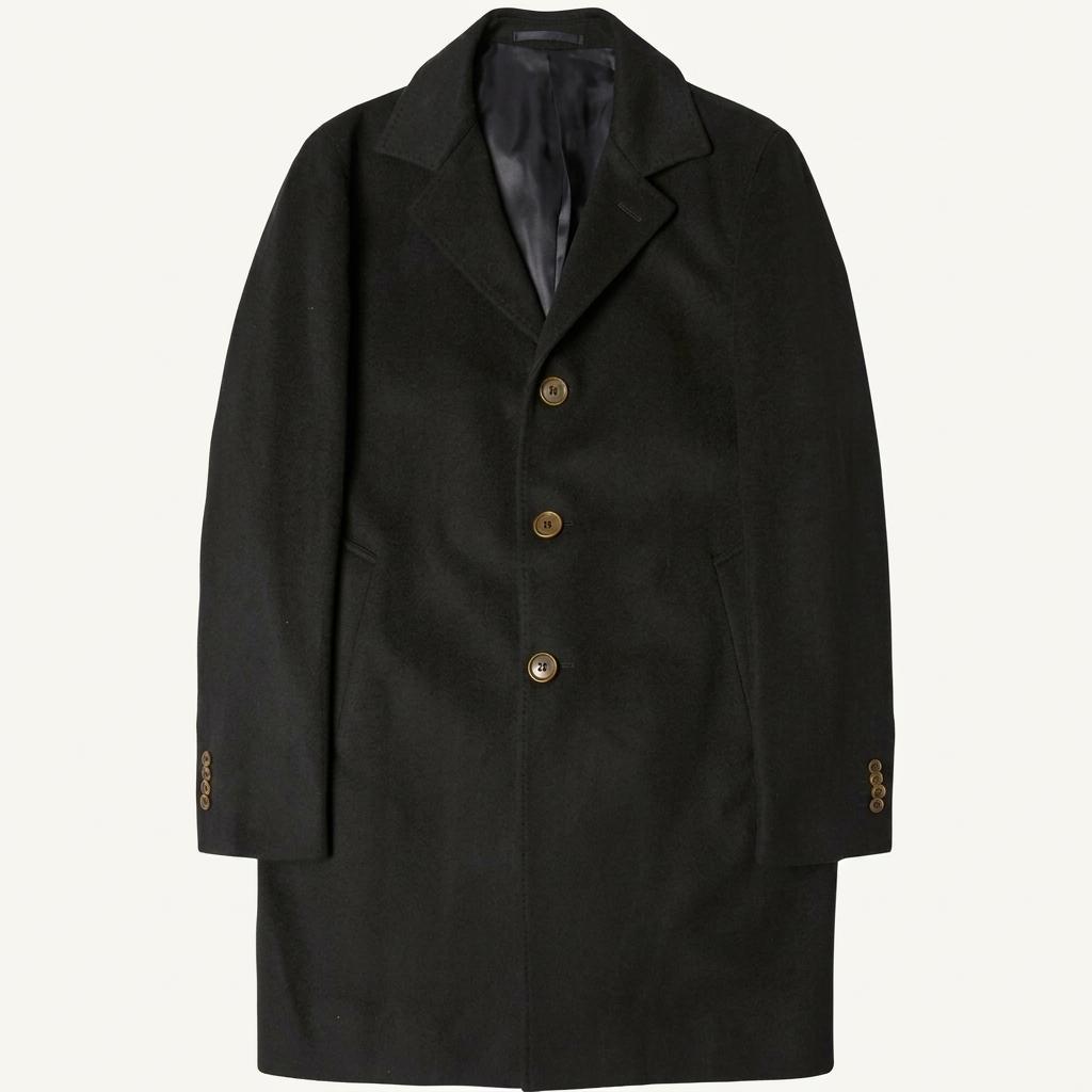 링자켓 [Sartoria Ring] 블랙 울 캐시미어 핸드메이드 싱글코트 1