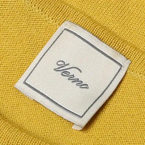 베르노 [Verno] 머스타드 컬러 하프 니트 티셔츠 6