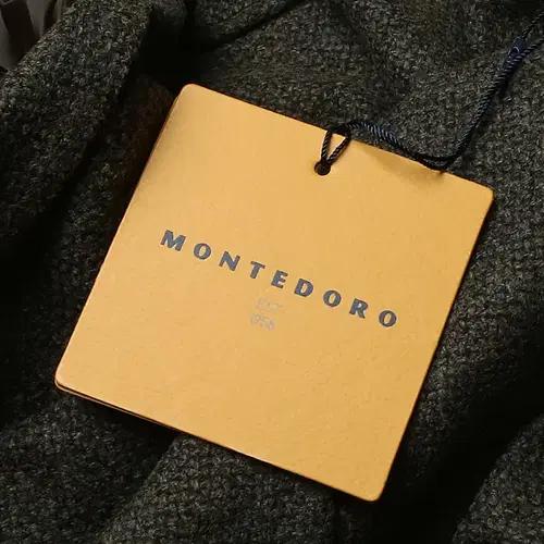 몬테도로 [Montedoro] 카키 버진 울 코튼 캐시미어 트위드 자켓 8