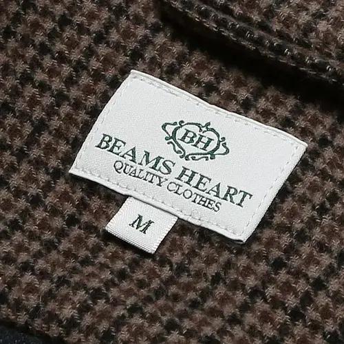 빔즈 하트 [Beams Heart] 빈티지 클래식 건클럽 체크 커버올자켓 7