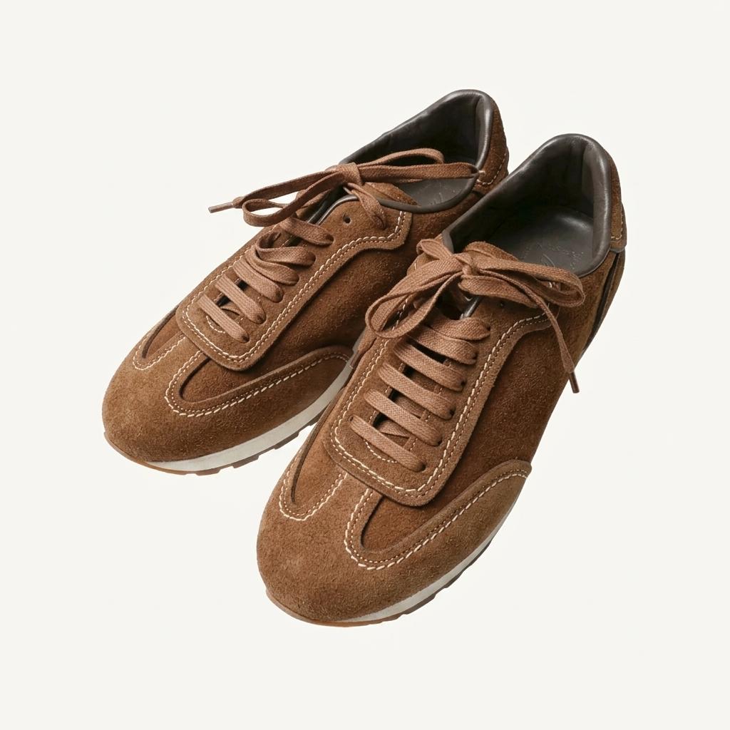 브리오니 [Brioni] QHH70L 스웨이드 클래식 스니커즈 이탈리아 1