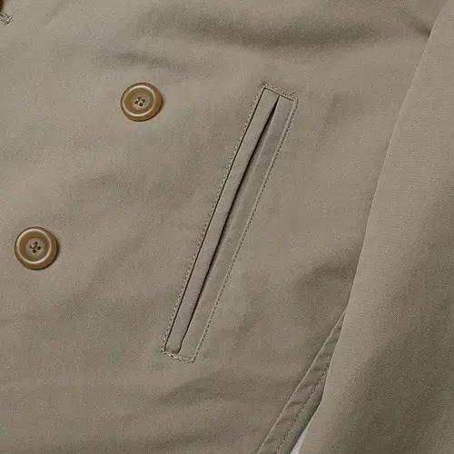 몬테도로 [Montedoro] 베이지 헤비 코튼 피코트 이탈리아 자켓 4