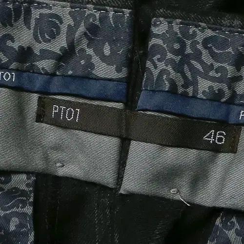피티제로우노 [PT01] 라나 버진울 에보핏 블랙 체크 슬랙스 이탈리아 7