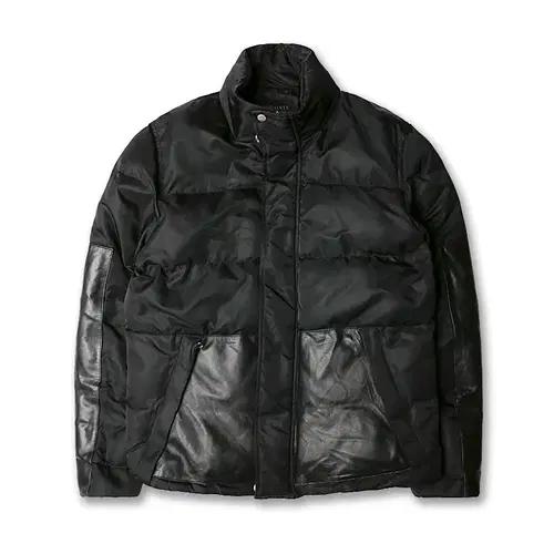 올세인츠 [Allsaints] 레더 배색 블랙 숏 패딩 자켓 2