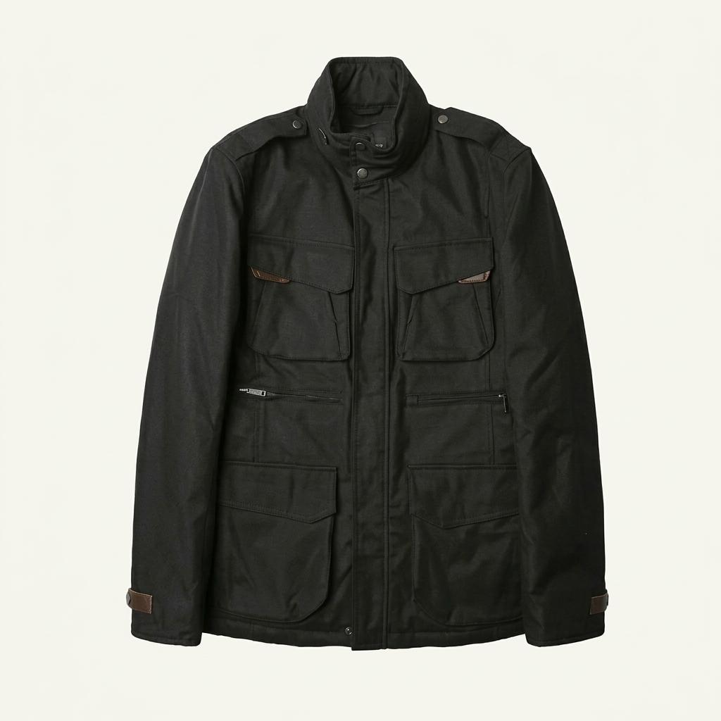 랄프 로렌 [Ralph Lauren] 차콜 그레이 울 블랙 라벨 필드자켓 1