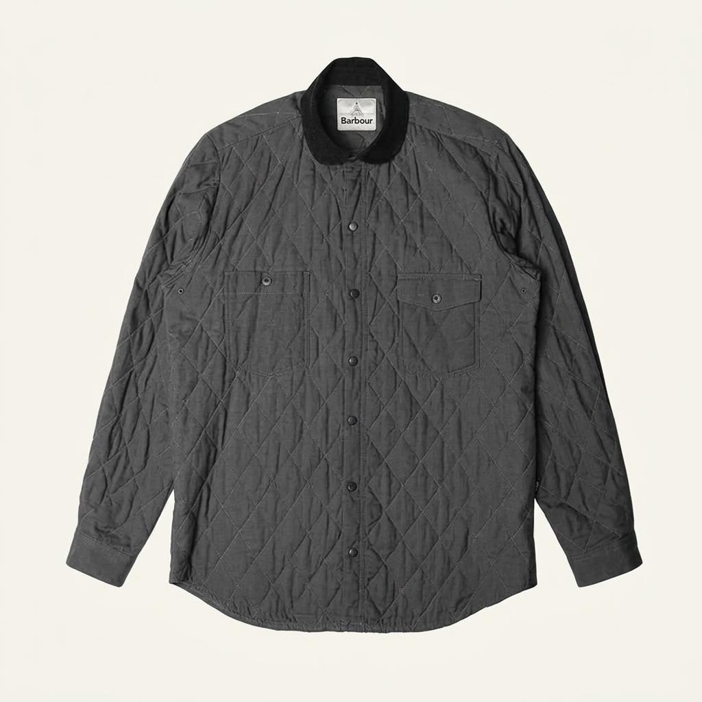 바버 [Barbour] 그레이 퀼팅 셔츠 자켓 헤리티지 클래식 셔켓 1